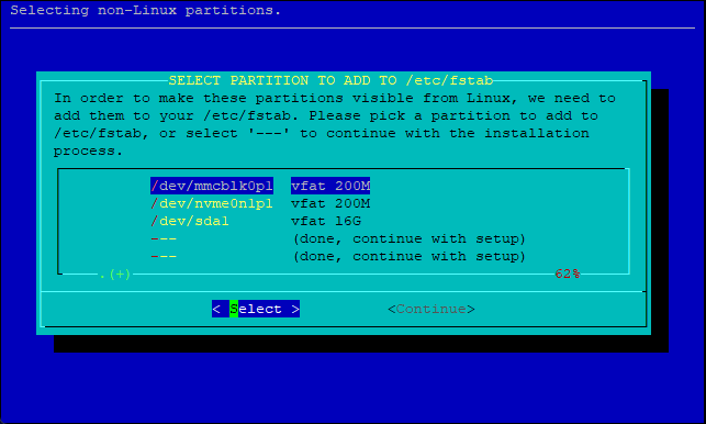 Slackware setup