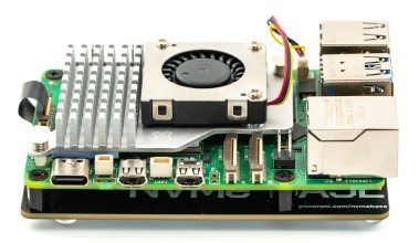 NVMe Base adapter board on a Raspberry Pi 5