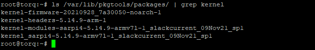 ls grep kernel