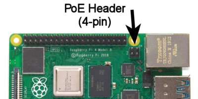 Raspberry Pi 4 Model B PoE header